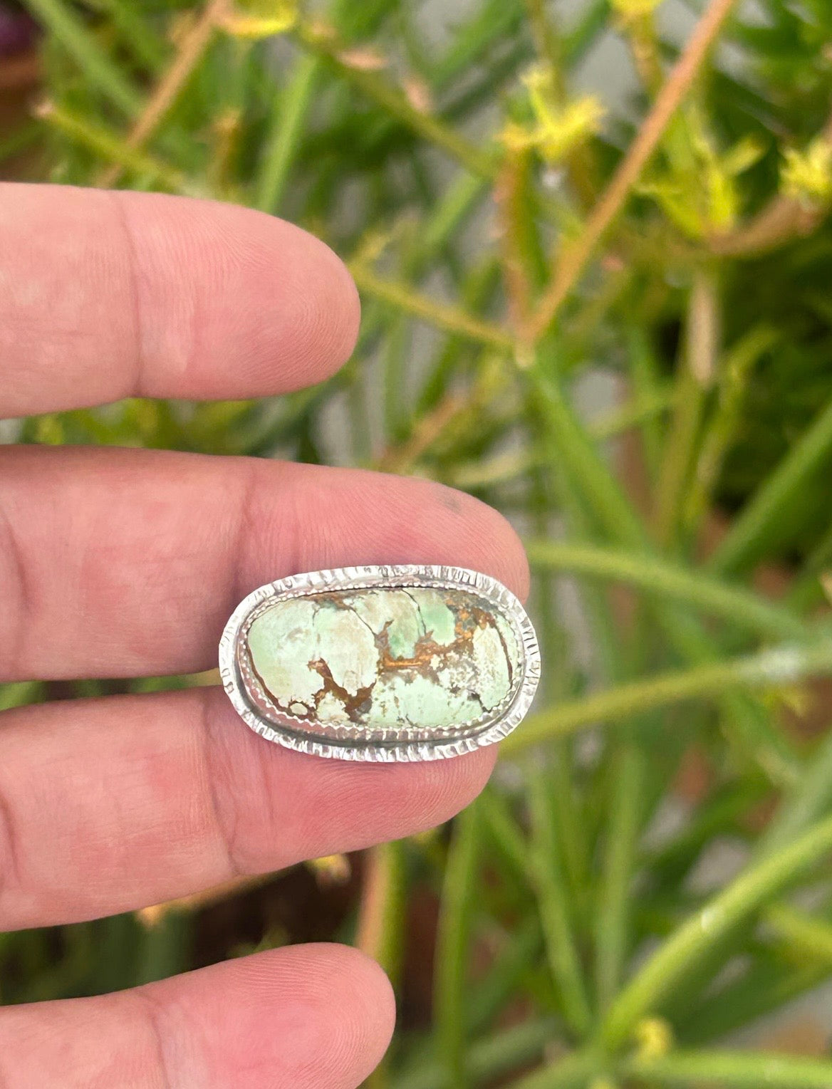 Horizontal Variscite Ring