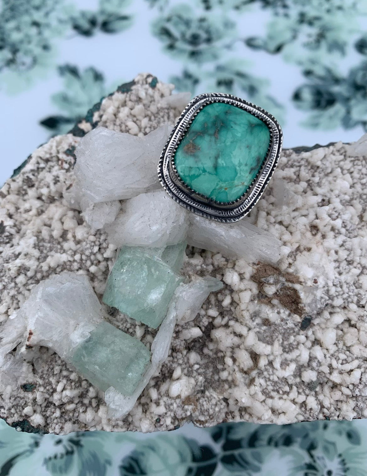 Broken Arrow Turquoise Ring