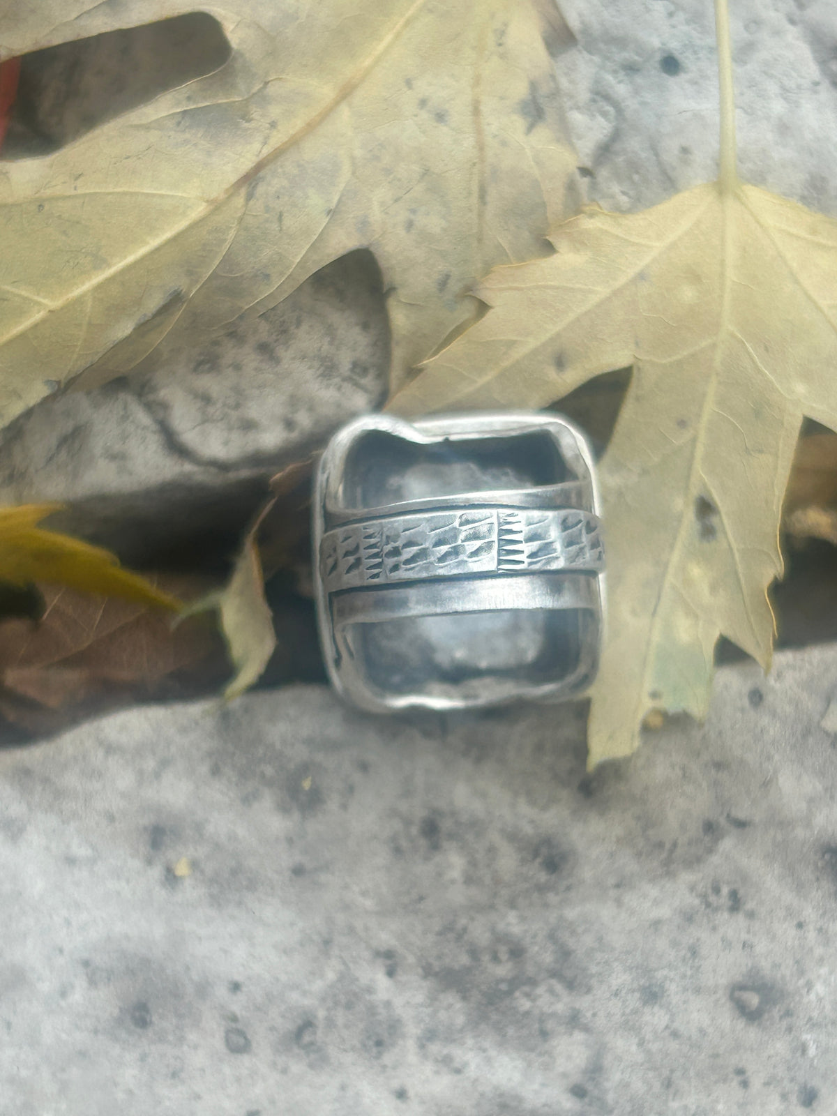 Small Sea Blue Imperial Jasper Ring