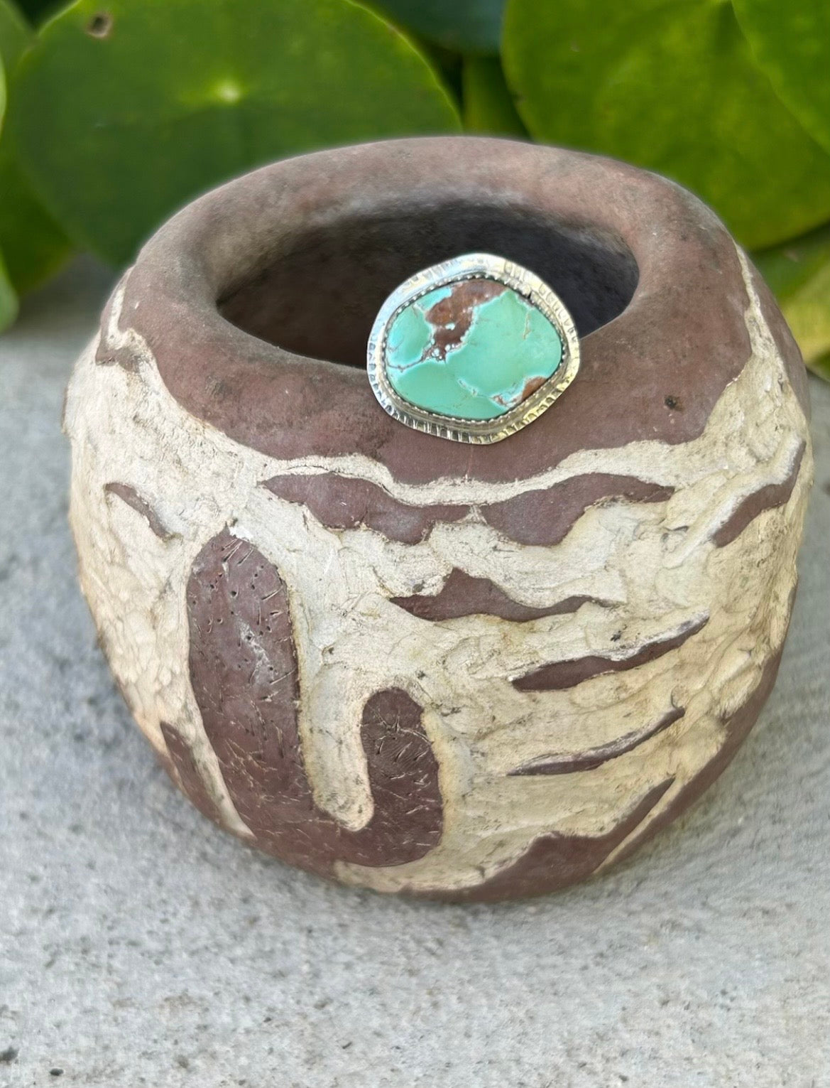 Natural Pilot Mountain Turquoise Ring