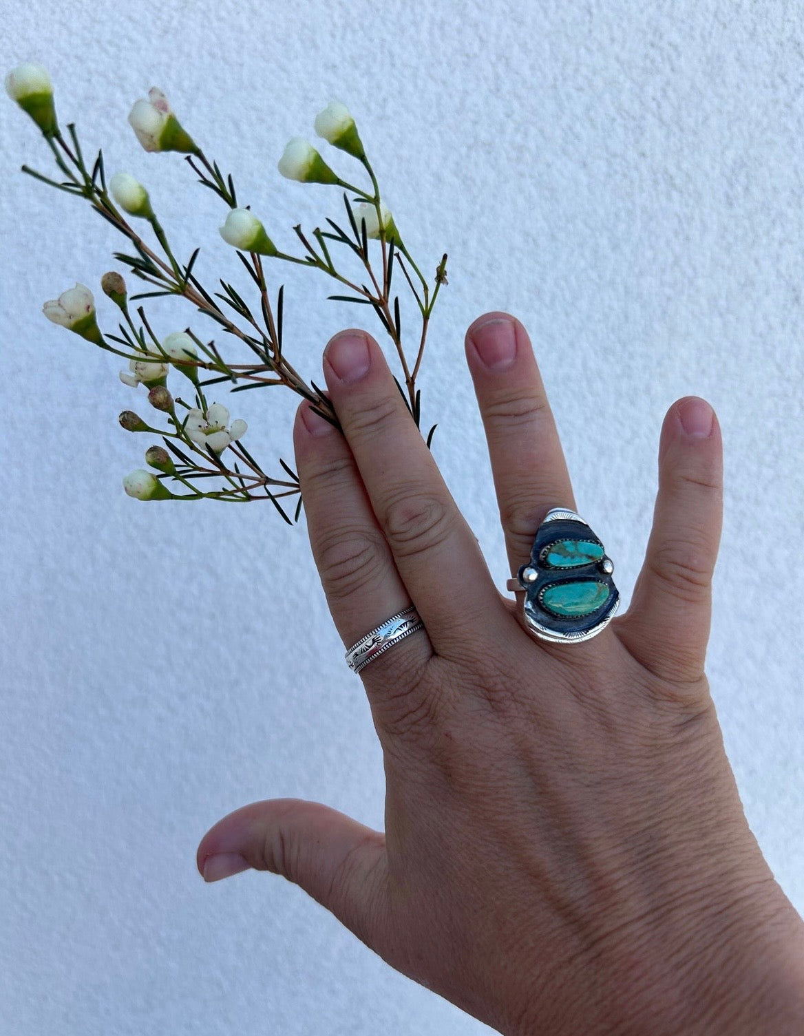 Double Turquoise Ring