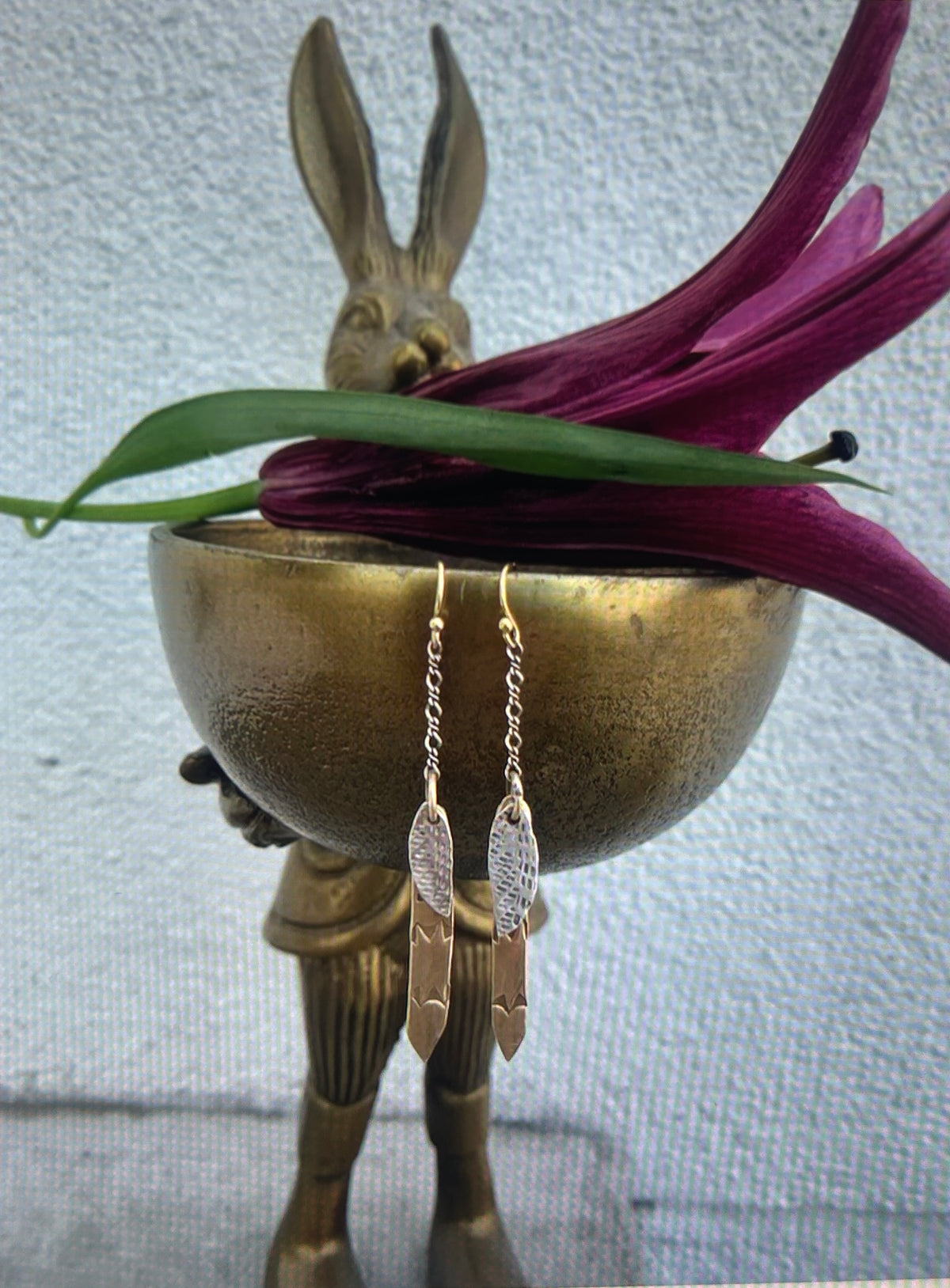 Silver & Brass Earrings