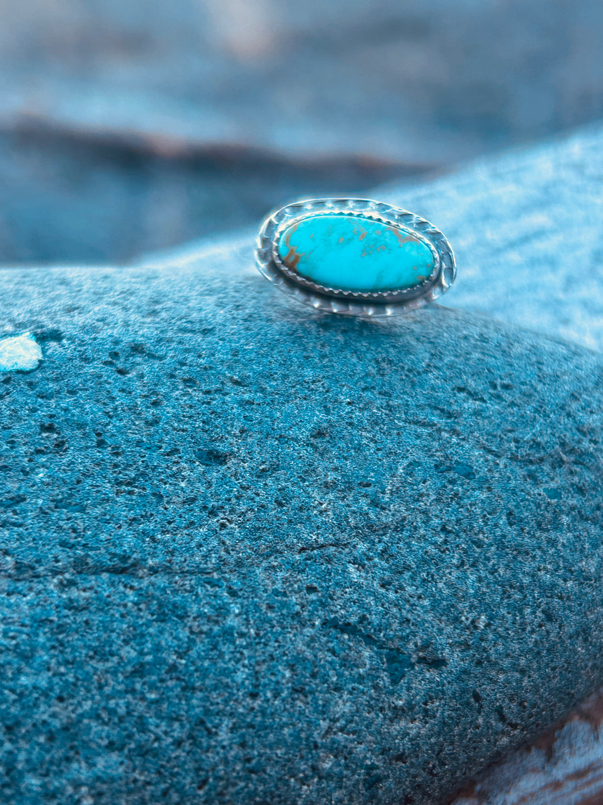 Horizontal Turquoise Ring.