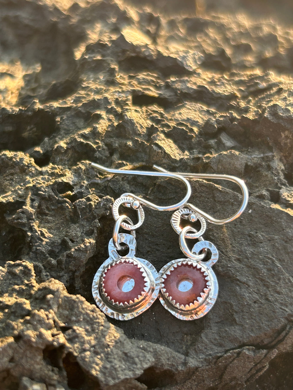 Rhodocrosite Necklace & Earring set
