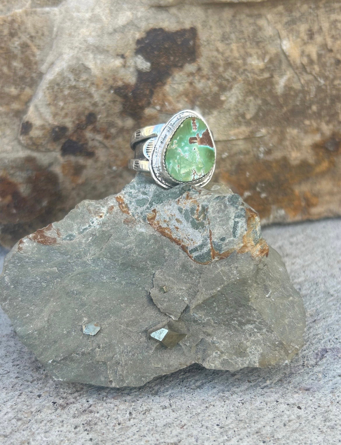 Men’s Pilot Mountain Turquoise Ring