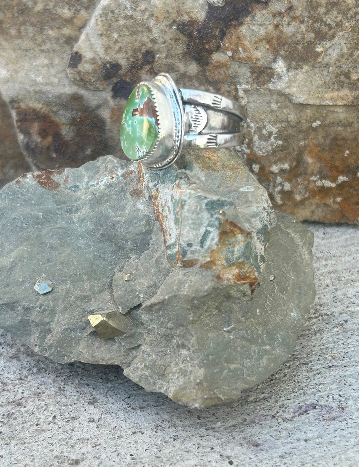 Men’s Pilot Mountain Turquoise Ring