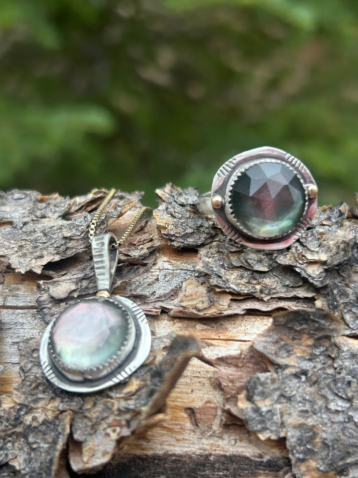 Tahitian Mother of Pearl & 14k Necklace