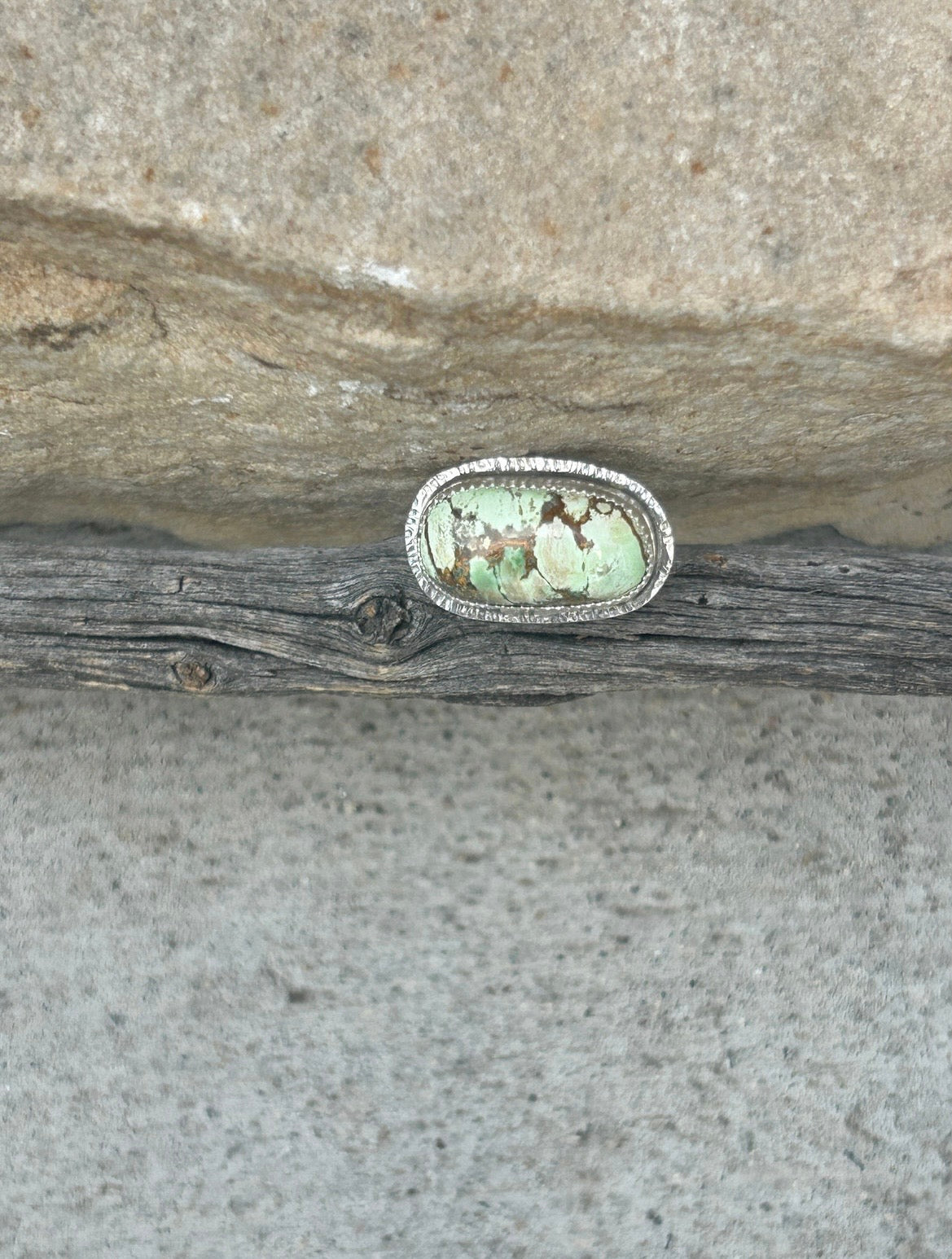 Horizontal Variscite Ring