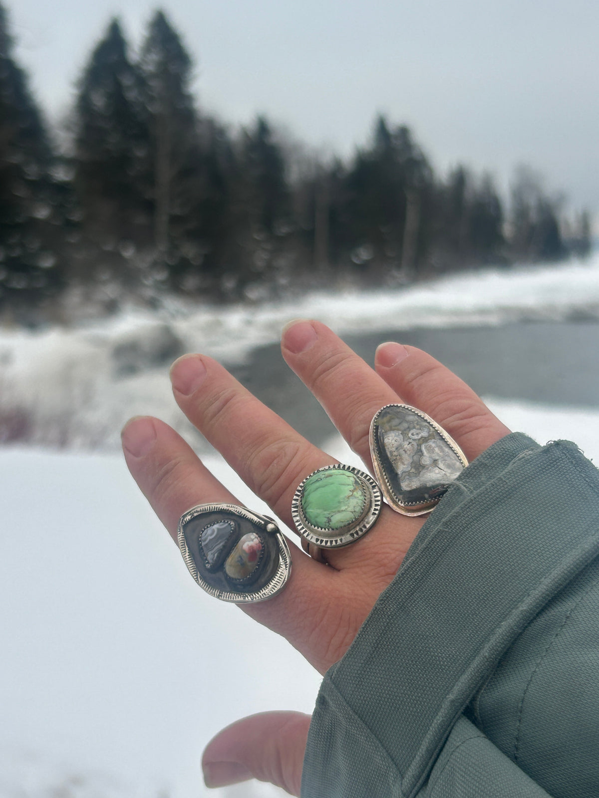 Variscite Ring.