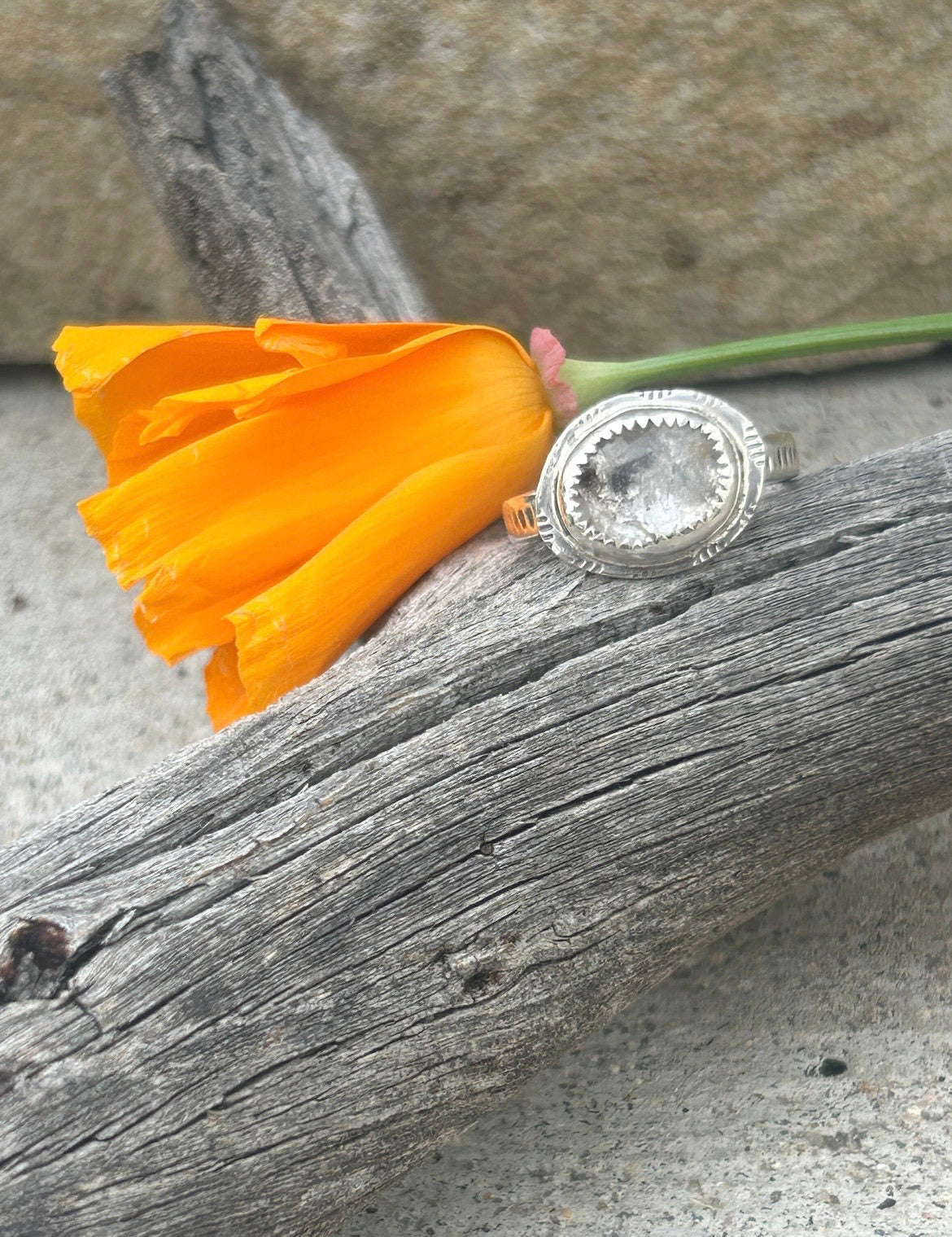 Herkimer Diamond Ring