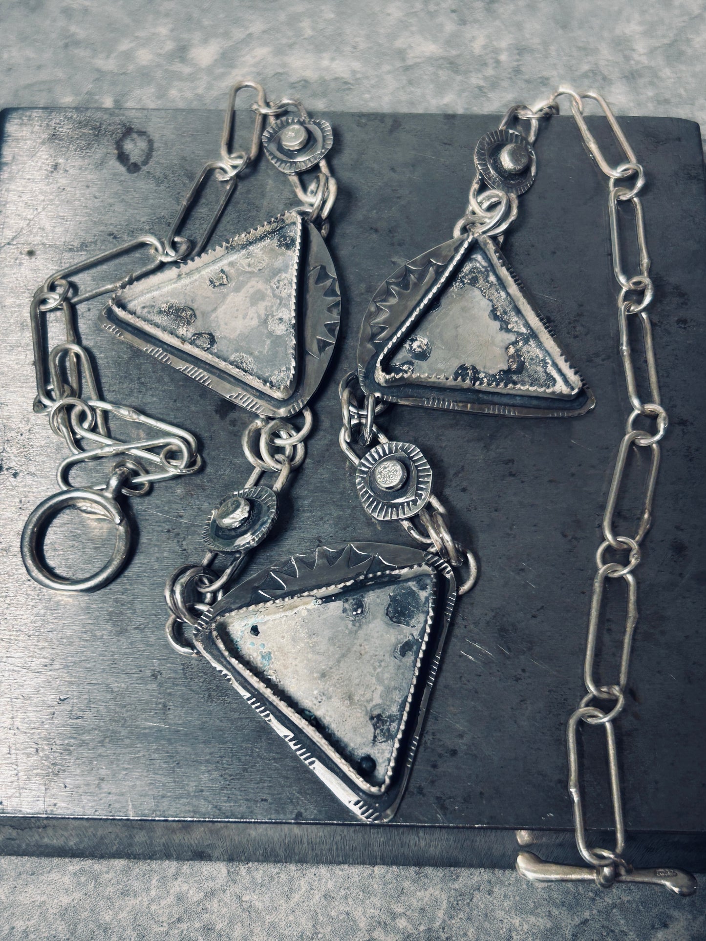 Labradorite Triangular Trio